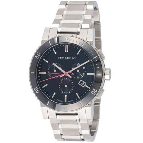 burberry bu9380|Burberry Men's Watch 42mm Chronograph The City Silver BU9380.